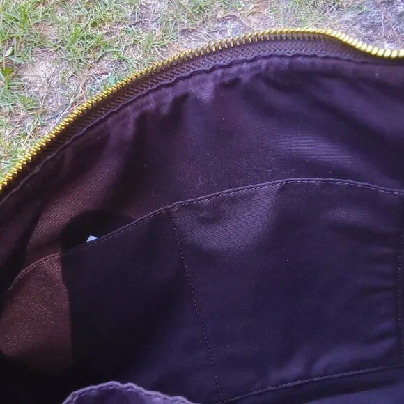 Coach Set Signature Jacquard Strips Zip Hobo Bag & Wristlet NWOT with Care Cards - Picture 11 of 13